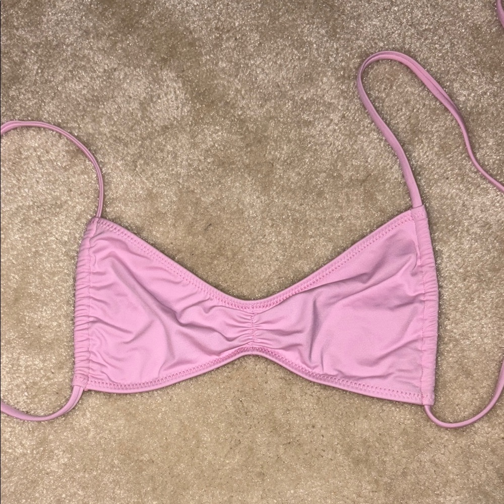 PacSun Eco Swim Pink Bikini Top - Picture 3 of 8